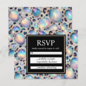Exotic Posh RSVP Wedding Enclosure Cards (正面/裏面)