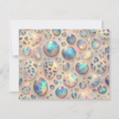 Exotic Posh RSVP Wedding Enclosure Cards (裏面)