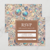 Exotic Posh RSVP Wedding Enclosure Cards (正面/裏面)