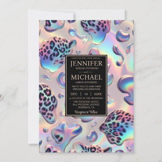 Exotic Posh Wedding Invitation 招待状 (正面)