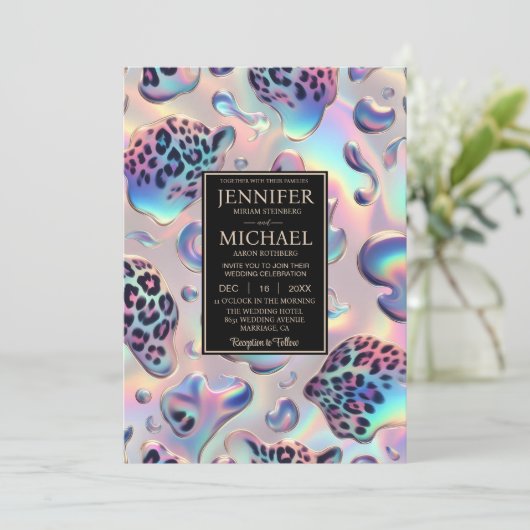 Exotic Posh Wedding Invitation 招待状 (スタンド正面)