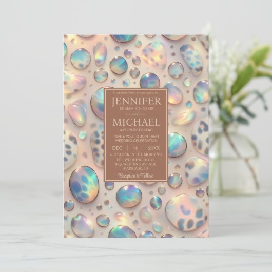 Exotic Posh Wedding Invitation 招待状 (スタンド正面)