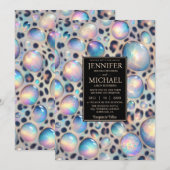 Exotic Posh Wedding Invitation 招待状 (正面/裏面)