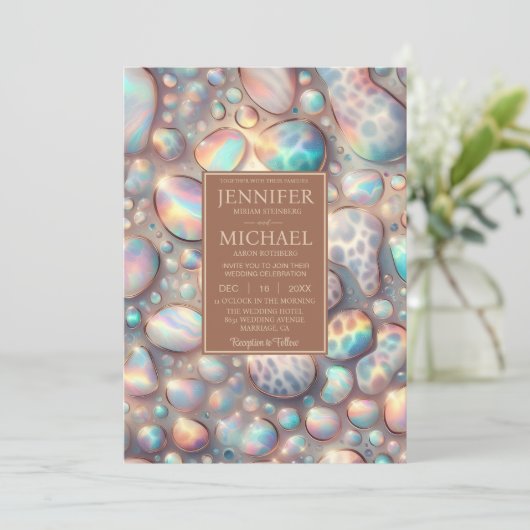 Exotic Posh Wedding Invitation 招待状 (スタンド正面)