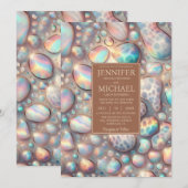 Exotic Posh Wedding Invitation 招待状 (正面/裏面)