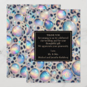 Exotic Posh Wedding Pre-Filled Thank You Cards 招待状 (正面/裏面)