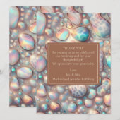 Exotic Posh Wedding Pre-Filled Thank You Cards 招待状 (正面/裏面)