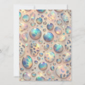 Exotic Posh Wedding Pre-Filled Thank You Cards 招待状 (裏面)