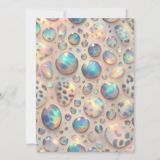 Exotic Posh Wedding Pre-Filled Thank You Cards 招待状 (裏面)