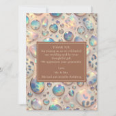 Exotic Posh Wedding Pre-Filled Thank You Cards 招待状 (正面)