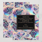 Exotic Posh Wedding Pre-Filled Thank You Cards 招待状 (正面/裏面)