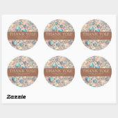Exotic Posh Wedding Stickers ラウンドシール (シート)