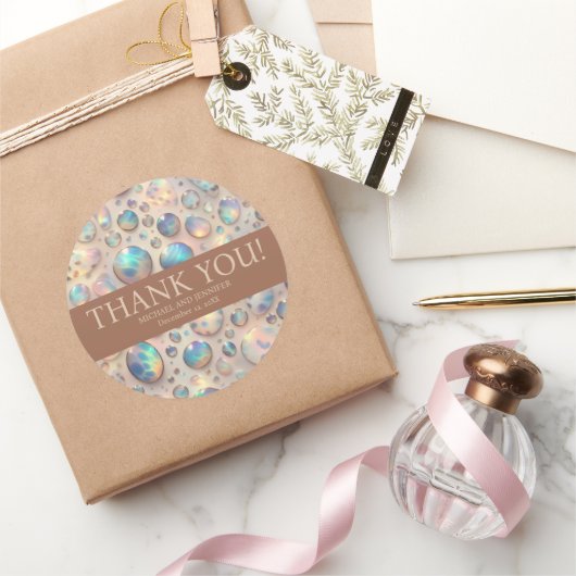 Exotic Posh Wedding Stickers ラウンドシール (ギフト)