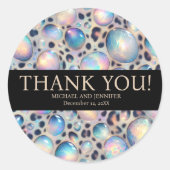 Exotic Posh Wedding Stickers ラウンドシール (正面)