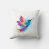 Exotic Rainbow Hummingbird クッション (裏面)