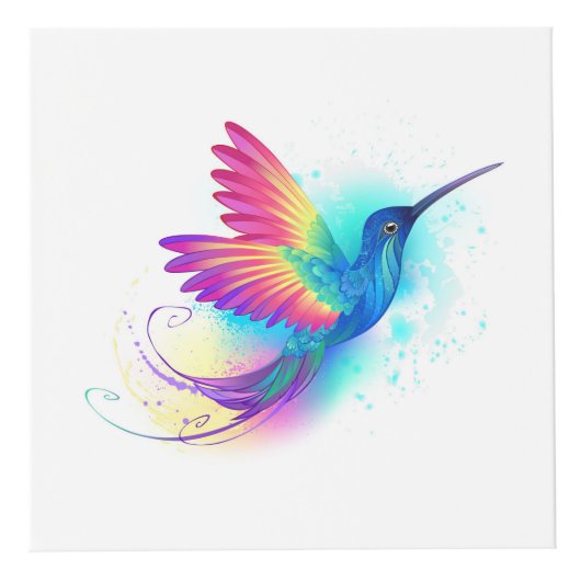 Exotic Rainbow Hummingbird フォトキューブ (正面)