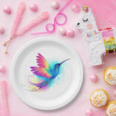 Exotic Rainbow Hummingbird ペーパープレート (パーティー)