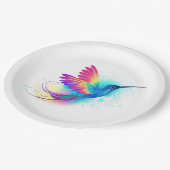 Exotic Rainbow Hummingbird ペーパープレート (アングル)