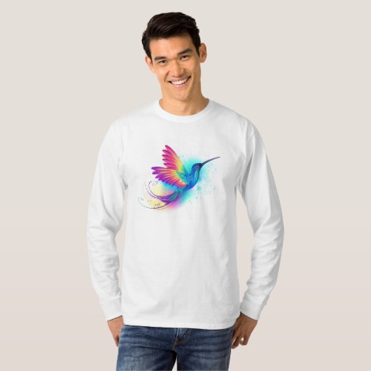 Exotic Rainbow Hummingbird Tシャツ (正面フル)