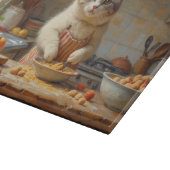 Exotic Shorthair Cat Cooking in Kitchen カッティングボード (角)