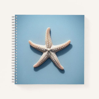 Exotic Starfish with Blue Background ノートブック