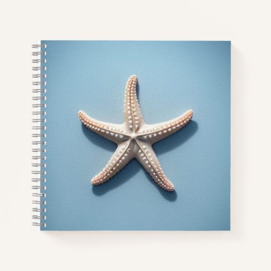 Exotic Starfish with Blue Background ノートブック (正面)
