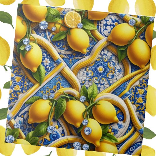 Exotic Tile Accents | Moroccan Mediterranean Lemon タイル