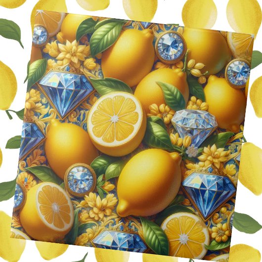 Exotic Tile Accents | Morrocan Mediterranean Lemon タイル