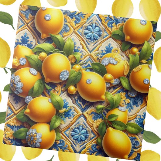 Exotic Tile Accents | Morrocan Mediterranean Lemon タイル