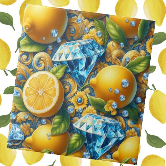 Exotic Tile Accents | Morrocan Mediterranean Lemon タイル