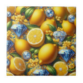 Exotic Tile Accents | Morrocan Mediterranean Lemon タイル (正面)