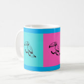 Exotic Toucan Illustration Multi-Color Coffee Mug コーヒーマグカップ (正面左)