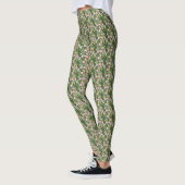 Exotic Tropical Bird Jungle Foliage レギンス (左)