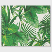 Exotic tropical natural green leaves composition o ラッピングペーパー (フラット)