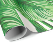 Exotic tropical natural green leaves composition o ラッピングペーパー (ロールコーナー)