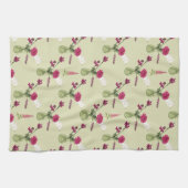 Exotisches Blumenarrangement im Glas キッチンタオル (横)