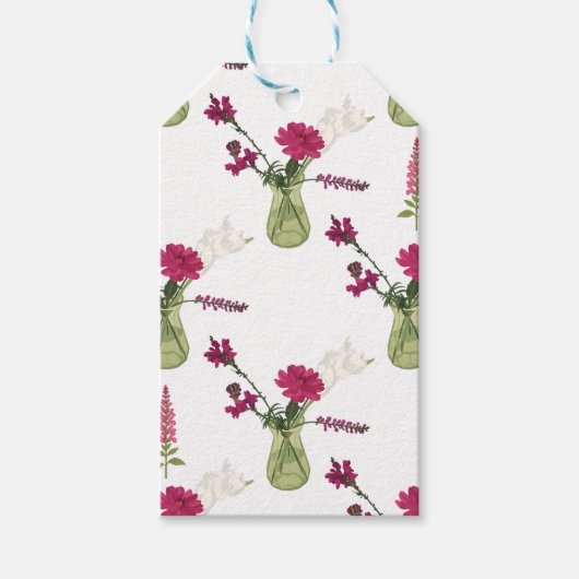 Exotisches Blumenarrangement im Glas ギフトタグ (正面)