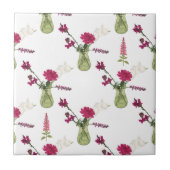 Exotisches Blumenarrangement im Glas タイル (正面)