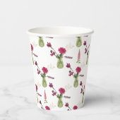 Exotisches Blumenarrangement im Glas 紙コップ (裏面)