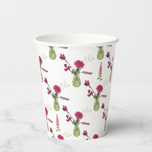 Exotisches Blumenarrangement im Glas 紙コップ (裏面)