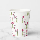 Exotisches Blumenarrangement im Glas 紙コップ (左)