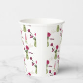 Exotisches Blumenarrangement im Glas 紙コップ (右)