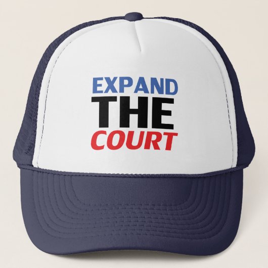 "Expand the Court"青い白い赤の黒 –  キャップ (正面)