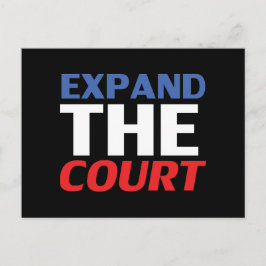 "Expand the Court"青い白い赤の黒 –  ポストカード