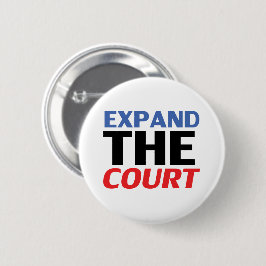 "Expand the Court"青い白い赤の黒 –  缶バッジ
