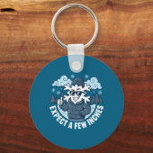 Expect A Few Inches Of Snow Tonight Funny Winter W キーホルダー (正面)