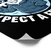 Expect A Few Inches Of Snow Tonight Funny Winter W ポスター (角)