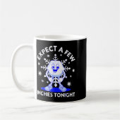 Expect A Few Inches Tonight Funny Snow Inappropria コーヒーマグカップ (左)