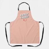 Expect Carbs! Funny Apron エプロン (正面)