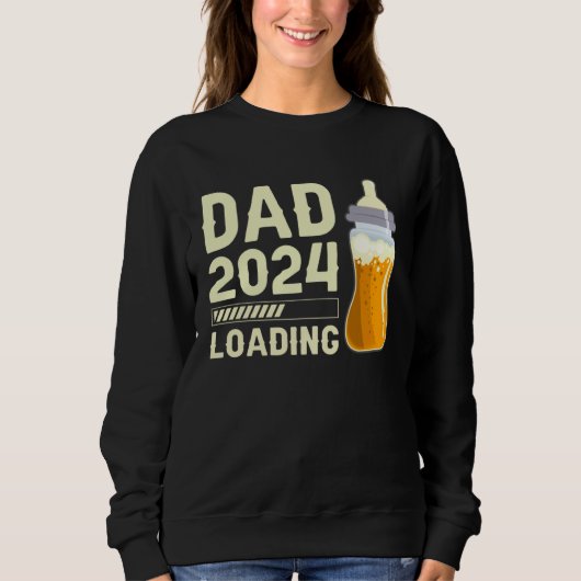 Expectant dad Future Dad Dad to be Dad 2024 loadin スウェットシャツ (正面)